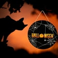 thumbnail image 4 of Cqxid Hangs Halloween Welcome Front Door Sign Halloween Decorations Door Sign 12 Inch Happy Halloween Door Hanger Sign Wall Hanging Sign Decor Halloween Decorations For Home School Part, 4 of 8