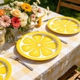 thumbnail image 4 of Lemon Themed Disposable Tableware - Party Supplies for Summer BBQ Picnic Birthday Wedding Indoor Outdoor Gathering Decor Set, 4 of 4