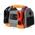 POTEK Car Jump Starter with 150 PSI Air compressor,1000 Peak/500 Instant Amps with USB Port to
