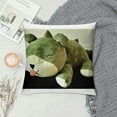 thumbnail image 2 of Cute Soft Weighted Dinosaur Stuffed Animals, Green Dino Stuffed Plush Animal Throw Pillows, Kawaii Plushies Hugging Toy Gifts for Kids, 2 of 5
