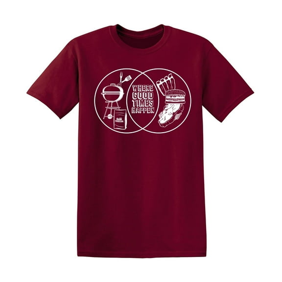 Where Good Times Happens Sarcastic Humor Graphic Novelty Funny T Shirt