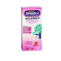 Childrenâ¬Ãs Benadryl Antihistamine Allergy Relief, Liquid, Cherry Flavored, 4