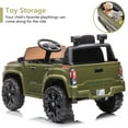 thumbnail image 6 of iRerts 12V Ride On Cars with Remote Control, Toyota Tacoma Kids Electric Cars with USB AUX MP3 LED Headlight, Battery Powered Ride on Toys, Kids Electric Vehicles for Boys Girls 3-5 Ages Gifts, Green, 6 of 10