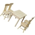 thumbnail image 3 of EeaseCA 1 Set Doll Furniture Miniature Furniture Decorative 1/12 Scale Miniature Table Chair Set, 3 of 7