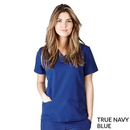 Crossover Tunic Junior Fit Super Soft Scrub Top  Medical Scrub Top  Premium Womans Junior Fit 2 Pocket 8119