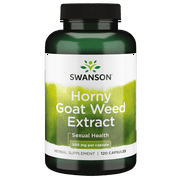 Swanson Horny Goat Weed Extract 500 mg 120 Capsules