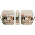 thumbnail image 2 of ZUXONGSY Cat Pansy Print Bible Case for Women Quilted Bible Cover Sturdy Scripture Bag with Bookmarks & Pen Slots Carrying Book Case for Study, Gift, 2 of 7