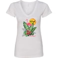 thumbnail image 3 of Inktastic Tropical Retirement Watercolor Women's V-Neck T-Shirt, 3 of 5