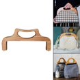thumbnail image 4 of 3x Asa De Bolso De Mano De Madera Reemplazo De Accesorios Hechos A Mano Sunnimix  Manija de bolsa colgante, 4 of 8