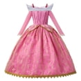 thumbnail image 5 of Vestido de la Bella Durmiente Aurora para niñas, manga larga, hombros descubiertos, bata de encaje, hermoso regalo de Navidad para niños, elegantes trajes de fiesta de princesa, 5 of 5