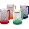 thumbnail image 1 of Double Wall Gel Freezer Mug - Set of 4 - Red, Orange, Blue, Green, 1 of 2