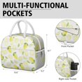 thumbnail image 6 of Lunch Bag Lunch Box for Women Reusable Insulated Lunch Bags,Water-Resistant Lemon Print Cooler Lunch Tote Bag, Large Capacity for Work Travel Picnic, 6 of 6