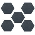 thumbnail image 1 of Furnish My Place Modern Plush Solid Petrol Blue Color Rug - Pets and Kids Friendly Rug, Indoor/Outdoor Mat, Area Rugs Great for Kids, Pets, Event, Living Room, Made in USA, 2' Hexagon - Set of 5, 1 of 5
