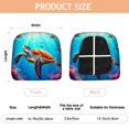 thumbnail image 3 of Sea Turtle with Clownfish Seat Covers for Dining Room Chairs Set Of 4,Stretch Printed Washable Chair Seat Cover with Elastic Ties and Button,Removable Waterproof Couch Cushion Covers, 3 of 6