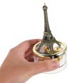 thumbnail image 3 of Hemoton Hand-Cranked Eiffel Tower Music Box Metal Statue Music Box Vintage Style Table Decoration Eiffel Tower Statue Eight-Tone Music Box, 3 of 8