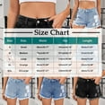 thumbnail image 3 of zbxnLI Women's Pull on Denim Shorts Trendy Summer Jean Shorts for Women Short Jeans with Pockets, 3 of 7