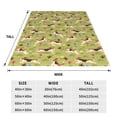 thumbnail image 3 of Salouo Running Beagle Print Bed Blankets,Flannel Blanket Comfortable Air Conditioning Blanket Lightweight Blanket for Sofa Bed Travel & Couch -50"x40", 3 of 8