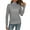 Gray, variant on Vedolay Cropped Sweaters for Women 2023 Winter Sweaters Casual Turtleneck Long Sleeve Striped Side Slit Loose Tops,Army Green L