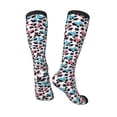 thumbnail image 4 of Daiia Sports Socks Heart Panda Printed Novelty Crew Socks for Men Women Knee High Socks Cotton Socks Soft & Breathable Support Unisex Socks, 4 of 9