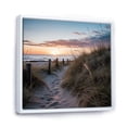 thumbnail image 2 of Designart "Calm Path To Dune Beach VII" Nautical & Beach Floater Framed Canvas Art Print, 2 of 7