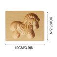thumbnail image 3 of OAVQHLG3B Wooden Cookie Mould 3D Baking Mould Cookie Die Cutting Machine Conical Plant Model Cookie Wooden Gingerbread For Halloween Thanksgiving Christmas Kitchen DIY, 3 of 7