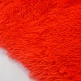 thumbnail image 3 of 2 Pc Bath Mat Set, PV Fur Rug Soft Furry Shag Plush Bathroom Floor Carpet, Non-Slip 17" x 24" & 20" x 30" Solid Color - Red, 3 of 5