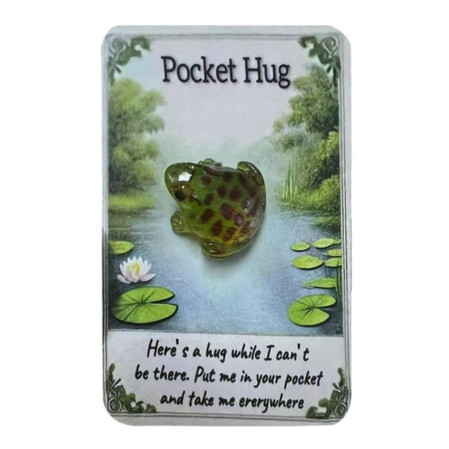 Fun Water Animals Pocket Hug with Inspirational Card, For Birthdays,And Day, Easter, L6D7 MotherS Day. FatherS