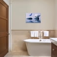 thumbnail image 5 of ZHONGYUTONG Zen Wall Art Canvas Lotus Flower and Blue Butterfly Pictures Spa Stones Painting Meditation Spiritual Bathroom Wall Decor Framed (28.00" x 42.00"), 5 of 5