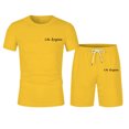 thumbnail image 5 of Los Angeles Graphic Short Sets for Men Crewneck T Shirt and Shorts 2 Piece Matching Set Mens Summer Outfits, 5 of 5