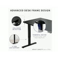 thumbnail image 3 of Electric Standing Desk 140×60 cm | 73 - 122 cm Height Adjustable Sit‑Stand Desk, Memory Presets & Collision Detection - Black, 3 of 9
