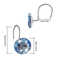 thumbnail image 3 of Kiibsot 12 Pcs Bling Rhinestones Shower Curtain Hooks Bathroom Rolling Hooks, 3 of 5