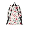 thumbnail image 2 of Lsque Vintage Christmas Reindeer Pattern Canvas Daypack, Durable Backpack, High-quality Versatile Backpack,Vintage Compact Backpack-Medium, 2 of 6