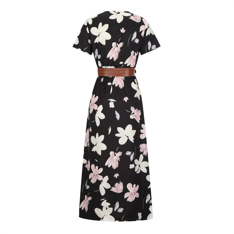 Casual Geometric Print Bandage Turndown Collar A Line Dresses Casual Geometric Print Bandage Turndown Collar A Line Dresses