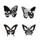 thumbnail image 4 of Arte de pared de metal Inteprter Mariposas negras y Calavera decoración duradera, 4 of 6