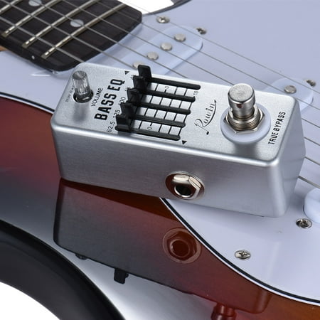 Rowin Bass Guitar Equalizer Effect Pedal 5-Band EQ Aluminum Alloy Body True (Best Eq For Bass Guitar)