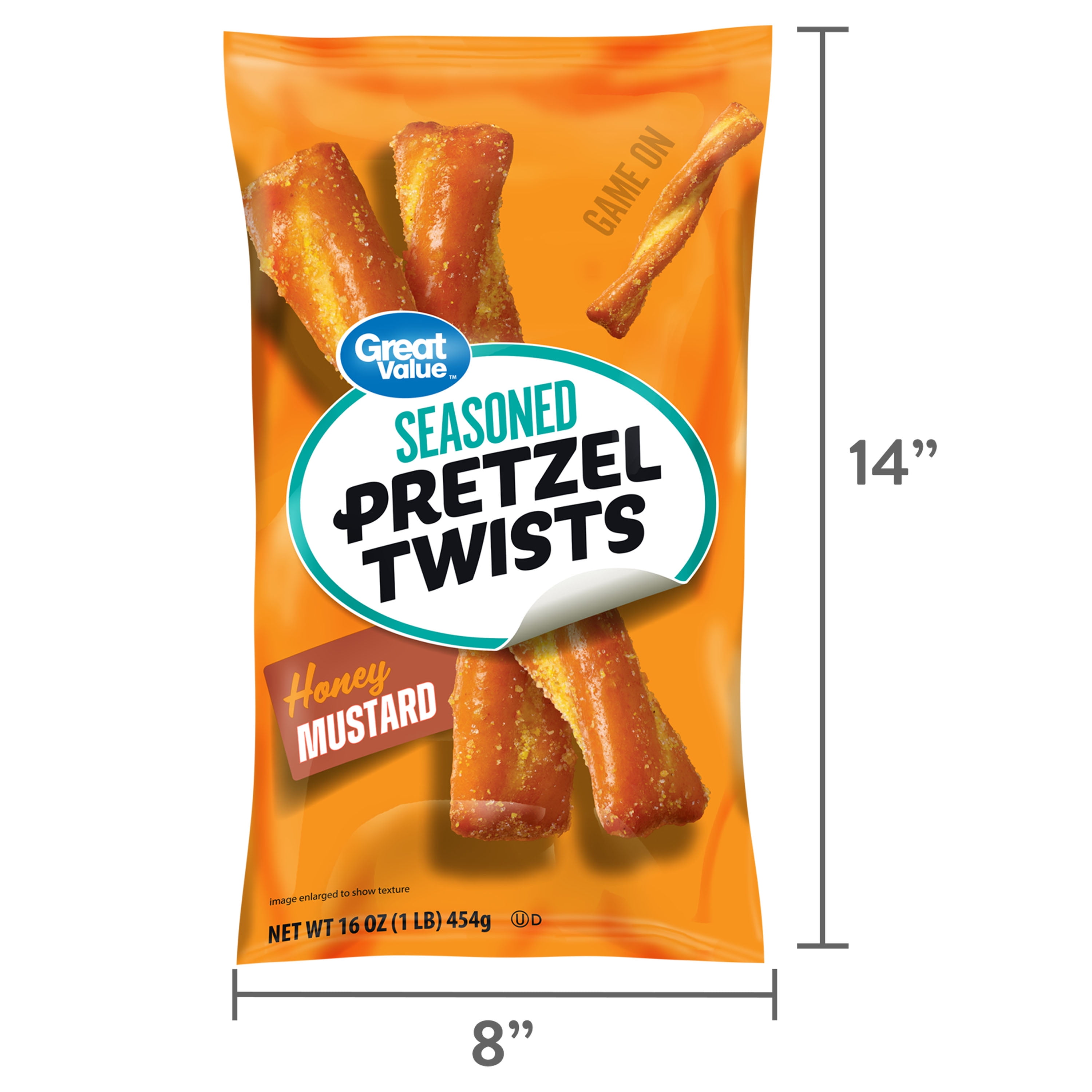 American Gourmet Honey Mustard Pretzel Mini Twists - 8-Ounce Bags (Pack Of 6)