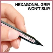 Maybelline Eyestudio Hyper Easy Liquid Eyeliner, Eye Makeup, Pitch Brown, 0.02 fl oz