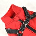 thumbnail image 4 of Aosijia Dog Coat with Reflective Harness Winter Dog Vest Coat Warm Fleece Dog Jacket Waterproof Dog Coat Zipper Puppy Dog Clothes Cold Weather Coat for Smal Medium Large Dogs, 4 of 10