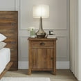 thumbnail image 3 of Xavier Rough Sawn Natural Wood Nightstand with Drawer, 3 of 3