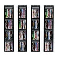 thumbnail image 5 of Advwin Wall-Mounted CD Storage Rack with RGB Light Strip, Set of 4 Metal Floating Shelves with Hooks, Versatile Media Organizer for Movies, Video Games, Books & More, 5 of 13