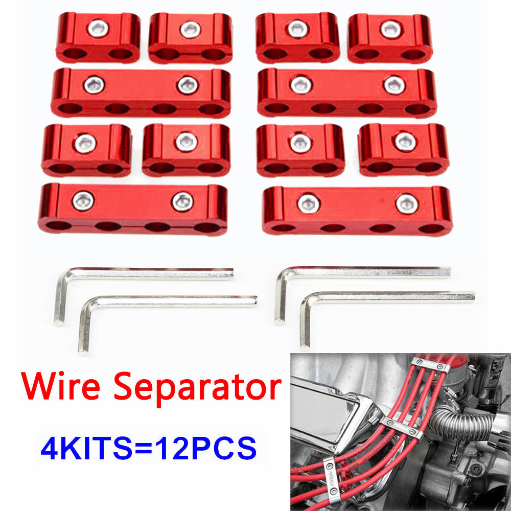 8mm 9mm 10mm Engine Spark Plug Wires Separator Divider Clamp Fixed