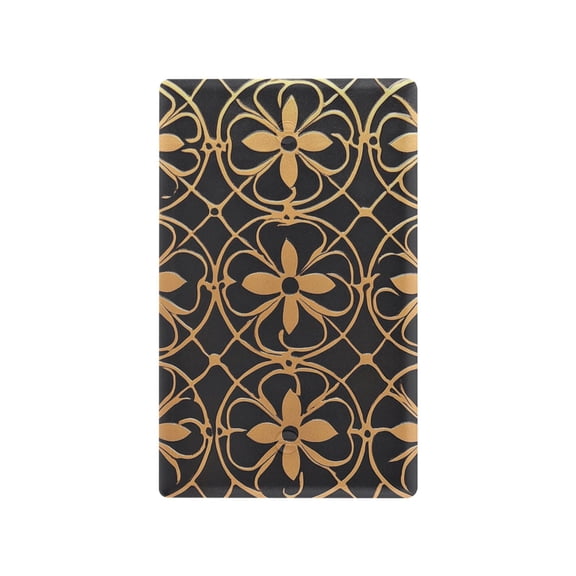 Yayeee Blank Wall Plate Cover 1-Gang 4.5"x2.7" Home Unused Decorative Outlet, Classic Floral