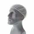 thumbnail image 3 of Cribun Disposable cap,Mob Caps,Hair Net Cap,144pcs,elastic Free Size,for Cosmetics, Beauty, Kitchen, Cooking, Home Industries, Hospital (white), 3 of 4