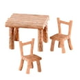 thumbnail image 2 of Miangastore 1 Ensemble Table et Chaises Miniatures Décor de Meubles Micro-Paysage en Résine, 2 of 8