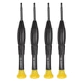 thumbnail image 1 of 4uds Precisión Medio Tablero Destornillador 2,5mm Cruz Cabeza Giratoria Tapa Antideslizante Plástico Mango para Teléfono Reloj Lentes Electrónica Reparación, 1 of 7
