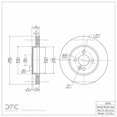 thumbnail image 2 of Front Dynamic Friction Company Disc Brake Rotor 600-32005 (1) For 2007-2015 Mini Cooper, 2 of 2