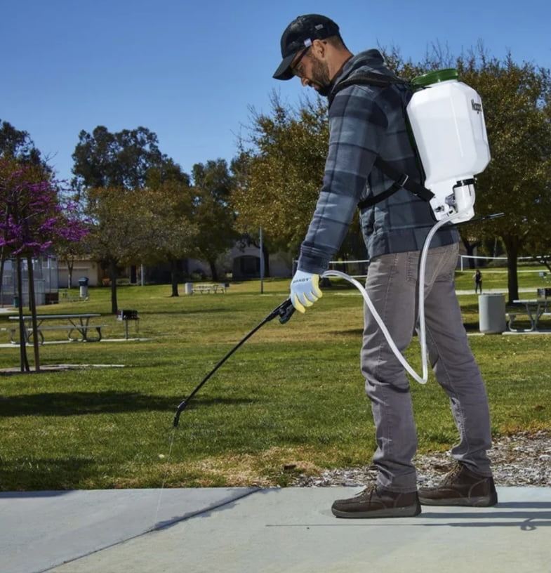 NIAGARA Backpack Sprayer 4 Gallon Capacity 90 PSI 58 inch Hose Yard Garden Sprayer Kit with 5 Nozzles for Different Applications