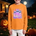 thumbnail image 2 of Child Boys Halloween Shirt for 4t 5t Boys Halloween Ghost T-Shirt Glow In The Dark Long Sleeve T Shirt Toddler to Youth Boys Clothes Size 4-5 Years, 2 of 5
