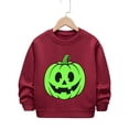 thumbnail image 4 of SJLDQY Halloween Glow In The Dark Sweatshirts for Boys Hallowmas Pumpkin Graphic Sweatshirt Fall Winter Lined Long Sleeve Crew Neck Pullover Tops, 4 of 4
