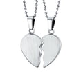 thumbnail image 2 of Bling Jewelry Womens Mother Daughter Split 2 pcs Breakable Heart Puzzle Pendant Necklace Stainless, 2 of 5